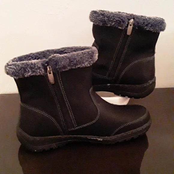 NWOT KHOMBU Addison Ankle Boots Memory Foam zip up Size 9M Black Womens - Picture 15 of 16